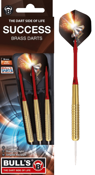 ΒΕΛΑΚΙΑ DART BULL'S, Steel Darts, Success, Red, 20g