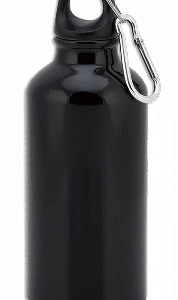 ΥΔΡΟΔΟΧΕΙΟ Aluminium, Black, 400ml, Mod.3384