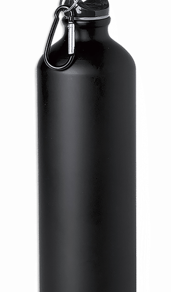 ΥΔΡΟΔΟΧΕΙΟ Aluminium, Black, 800ml, Mod.5491