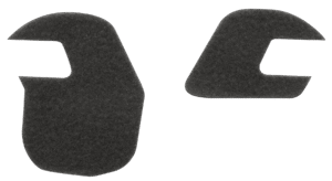Ύφασμα τύπου βέλκρο (Hook-and-Loop), EARMOR χαμηλού προφίλ, Black