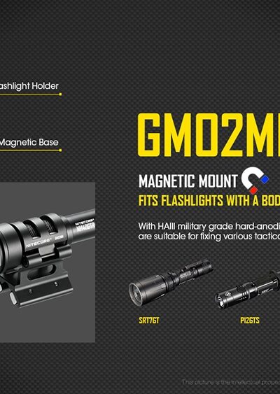 ΒΑΣΗ ΦΑΚΟΥ NITECORE GM02MH Magnetic,High – πρόσθετη εικόνα 1