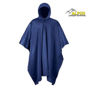 PVC Rain Poncho Alpin 203*137cm 0.10mm Μπλε
