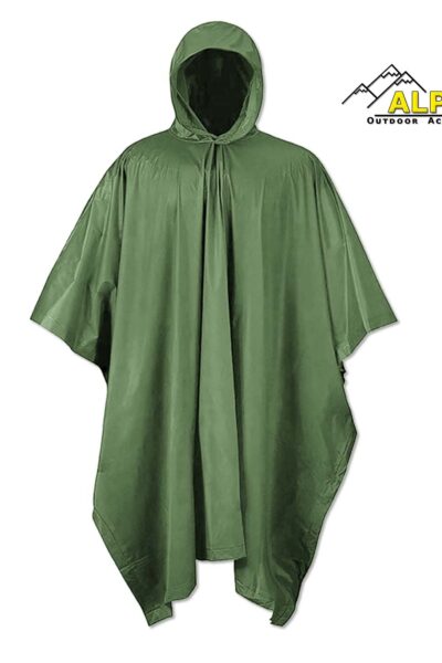 PVC Rain Poncho Alpin 203*137cm 0.10mm Πρασινο