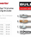 Μύτες μεταλλικές βιδωτές Σετ 3 τεμ. BULL'S Stahlspitzen Aluminium