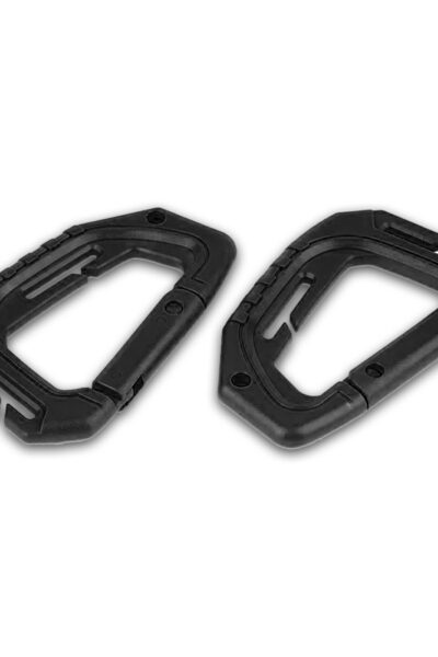 Keyholder Carabiner από ABS Ελαφρυ σε Μαυρο Χρωμα