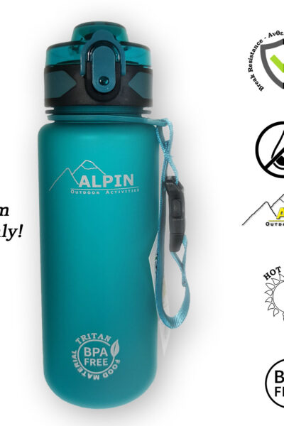 Καινούργιας σχεδίασης Παγούρι 500ml v2 Alpin Outdoor Compact-Aqua