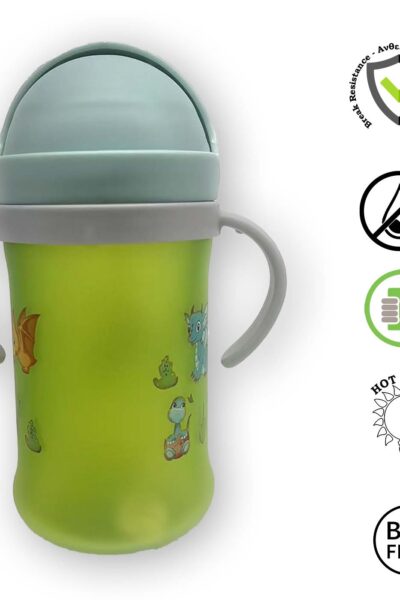 Παγούρι 450ml Alpin kids 2 NoSpill με καλαμακι - Dino
