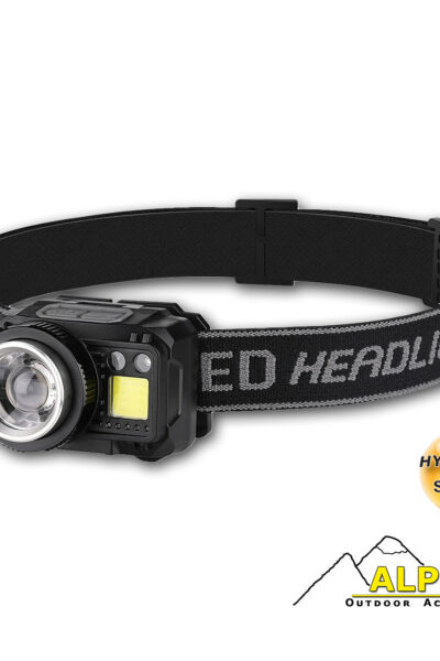 Φακος κεφαλης 550lm Focus Sensor,Κοκκινο-Ασπρο Cob+Hybrid system