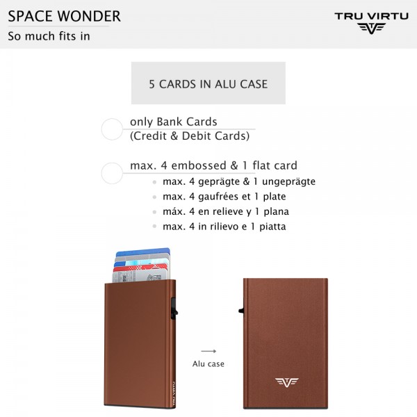 ΘΗΚΗ ΚΑΡΤΩΝ TRU VIRTU CLICK &SLIDE BROWN – πρόσθετη εικόνα 4