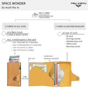 ΠΟΡΤΟΦΟΛΙ TRU VIRTU CLICK & SLIDE VEGAN BIO APPLE WALNUT/ SILVER – πρόσθετη εικόνα 1