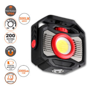 Διπλος Φακος Εργασιας Worker8000+ 2000Lm - PowerBank Alpin