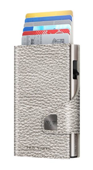 ΠΟΡΤΟΦΟΛΙ TRU VIRTU CLICK & SLIDE METALLIC SILVER