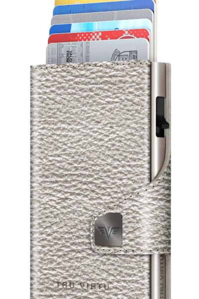 ΠΟΡΤΟΦΟΛΙ TRU VIRTU CLICK & SLIDE METALLIC SILVER
