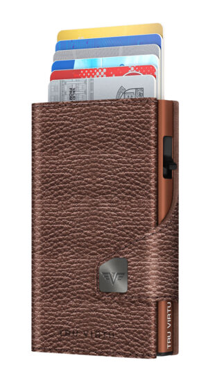 ΠΟΡΤΟΦΟΛΙ TRU VIRTU CLICK & SLIDE METALLIC BROWN