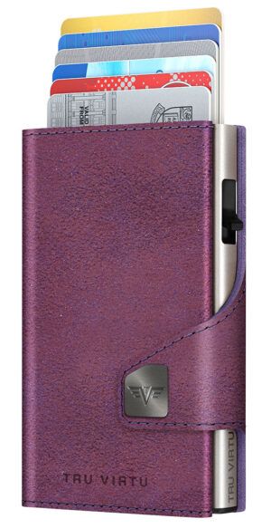 ΠΟΡΤΟΦΟΛΙ TRU VIRTU CLICK & SLIDE GLITTER BLACKBERRY