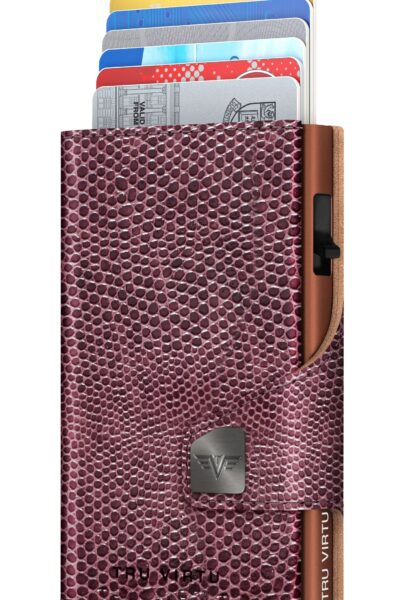 ΠΟΡΤΟΦΟΛΙ TRU VIRTU CLICK & SLIDE IGUANA GLOSSY BLACKBERRY