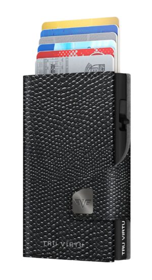 ΠΟΡΤΟΦΟΛΙ TRU VIRTU CLICK & SLIDE IGUANA GLOSSY BLACK