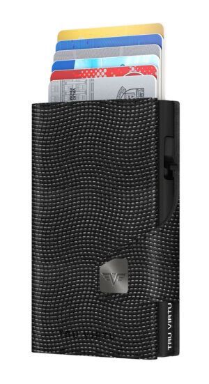 ΠΟΡΤΟΦΟΛΙ TRU VIRTU CLICK & SLIDE LIZZARD BLACK