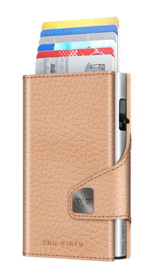 ΠΟΡΤΟΦΟΛΙ TRU VIRTU CLICK & SLIDE PEBBLE NUDE/ SILVER