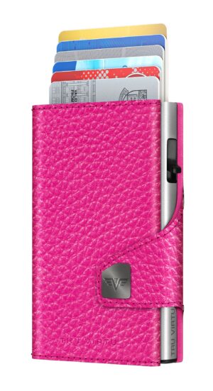 ΠΟΡΤΟΦΟΛΙ TRU VIRTU CLICK & SLIDE PEBBLE FUCHSIA/ SILVER