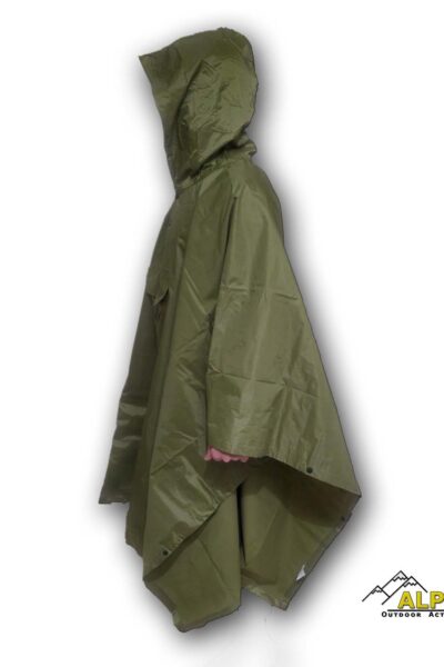 Alpin Rain Poncho 210TPu XL 152*203cm Pvc Coating χακι