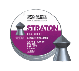 Pellets JSB STRATON 4.50mm / 500, (0,535gr / 8,256g)