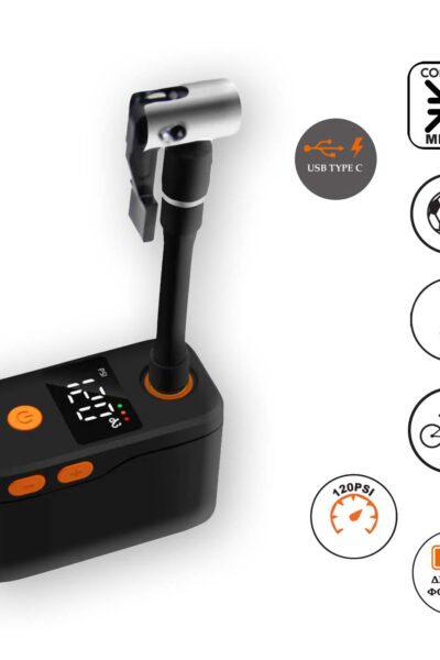 Tire SlimPro Alpin Τρόμπα Αέρα για λαστιχα 120PSI 1600mah