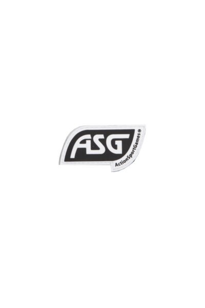 ASG PVC patch, velcro, Black