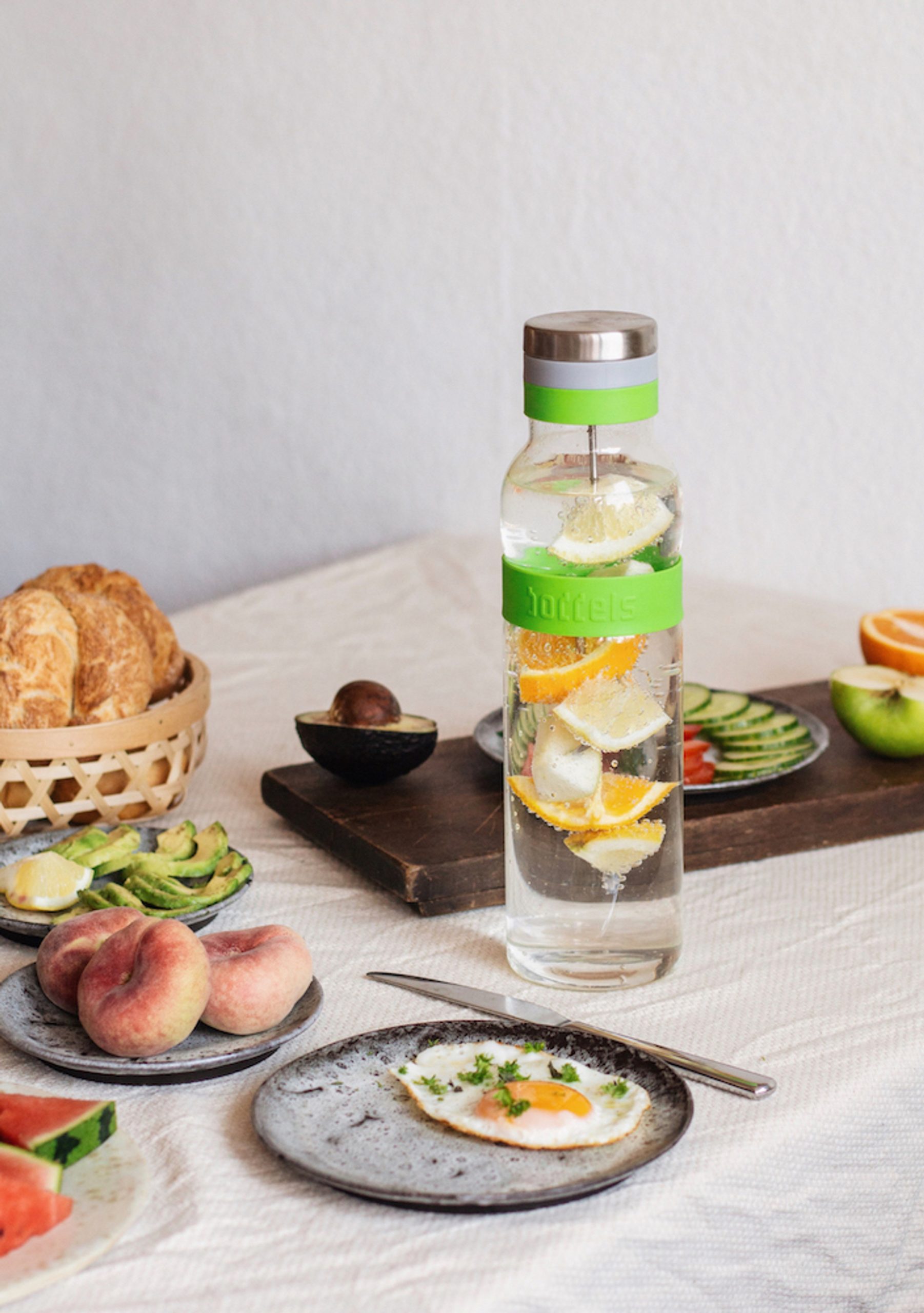 ΚΑΡΑΦΑ ΓΥΑΛΙΝΗ BODDELS 1100ML SUND APPLE GREEN – πρόσθετη εικόνα 1