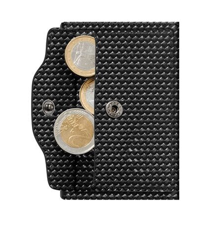 ΠΟΡΤΟΦΟΛΙ TRU VIRTU CLICK & SLIDE COIN POCKET DIAGONAL CARBON – πρόσθετη εικόνα 1