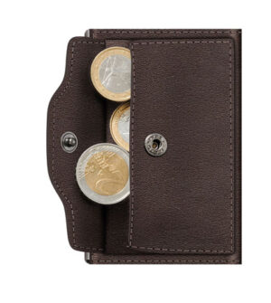 ΠΟΡΤΟΦΟΛΙ TRU VIRTU CLICK & SLIDE COIN POCKET NAPPA BROWN – πρόσθετη εικόνα 1