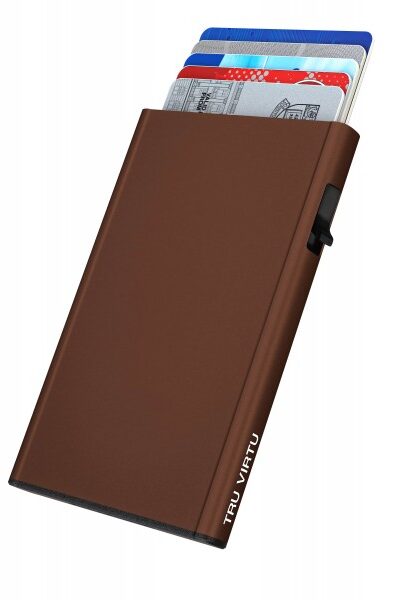 ΘΗΚΗ ΚΑΡΤΩΝ TRU VIRTU CLICK &SLIDE BROWN – πρόσθετη εικόνα 1