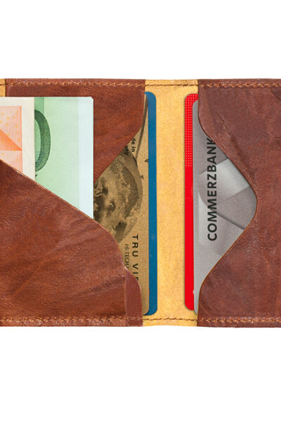 ΠΟΡΤΟΦΟΛΙ TRU VIRTU CLICK & SLIDE CARAMBA BROWN-YELLOW/GOLD – πρόσθετη εικόνα 1