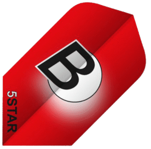 ΦΤΕΡΑ BULL'S DART, 5-Star Flights, Slim, Red
