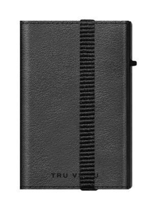 ΠΟΡΤΟΦΟΛΙ TRU VIRTU CLICK & SLIDE EDGE STRAP NAPPA BLACK/BLACK