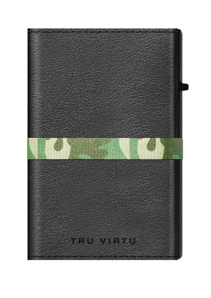 ΠΟΡΤΟΦΟΛΙ TRU VIRTU CLICK & SLIDE STRAP CROSS NAPPA BLACK