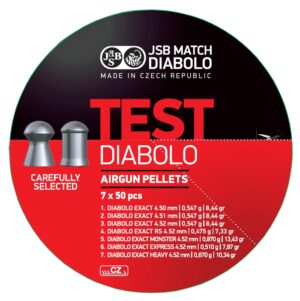 Pellets JSB EXACT TEST 4.5mm, 7Χ50 – πρόσθετη εικόνα 1