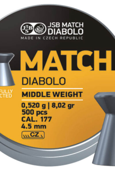 Pellets JSB MATCH DIABOLO YELLOW Middle Weight, 4.49mm / 500 – πρόσθετη εικόνα 1