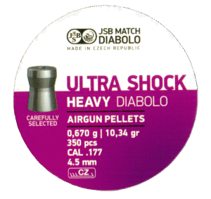 Pellets JSB Ultra Shock Heavy 4,52 (0.67g/10.34gr)