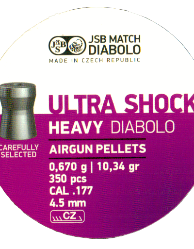 Pellets JSB Ultra Shock Heavy 4,52 (0.67g/10.34gr)