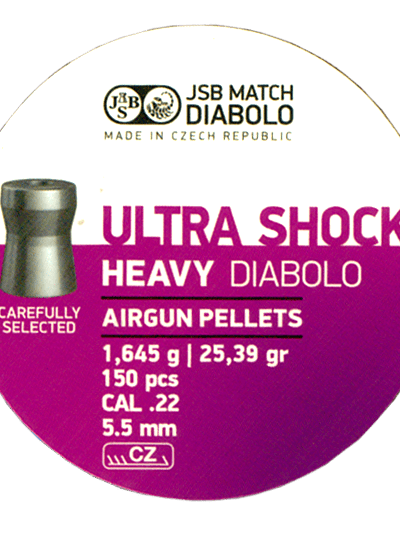 Pellets JSB Ultra Shock Heavy 5,50 (1.645g/25.39gr)