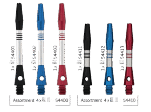 ΚΟΡΜΟΙ DART, BULL's Cetra Aluminium Shaft, Short, Black