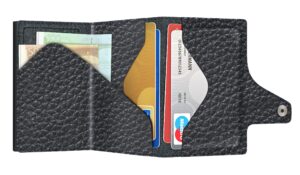 ΠΟΡΤΟΦΟΛΙ TRU VIRTU CLICK & SLIDE PEBBLE BLACK/ BLACK – πρόσθετη εικόνα 1