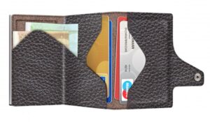 ΠΟΡΤΟΦΟΛΙ TRU VIRTU CLICK & SLIDE PEBBLE BROWN/ SILVER – πρόσθετη εικόνα 1