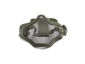 ΜΑΣΚΑ AIRSOFT Μεταλλική, μισή, Πράσινη OD green