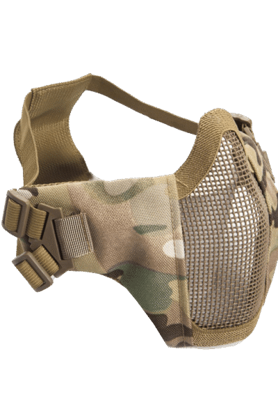 ΜΑΣΚΑ SOFT, Mesh Mask,ckeek pad, metal, lower half, Multicam