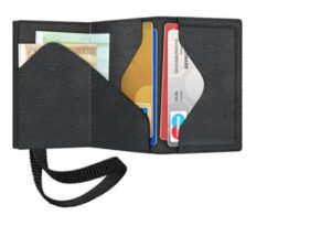 ΠΟΡΤΟΦΟΛΙ TRU VIRTU CLICK & SLIDE EDGE STRAP NAPPA BLACK/BLACK – πρόσθετη εικόνα 1