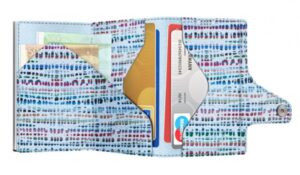 ΠΟΡΤΟΦΟΛΙ TRU VIRTU CLICK & SLIDE BAMBOO BLUE/SILVER – πρόσθετη εικόνα 1
