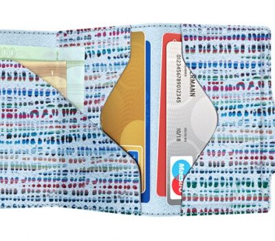 ΠΟΡΤΟΦΟΛΙ TRU VIRTU CLICK & SLIDE BAMBOO BLUE/SILVER – πρόσθετη εικόνα 1