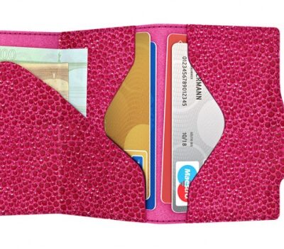 ΠΟΡΤΟΦΟΛΙ TRU VIRTU CLICK & SLIDE STING RAY FUCHSIA/SILVER – πρόσθετη εικόνα 1
